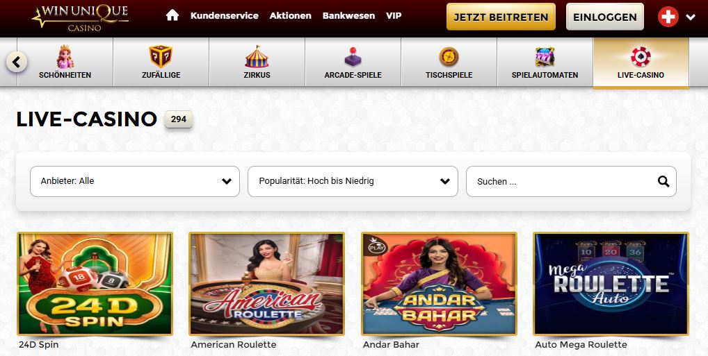 Spielen Sie Live-Roulette mit echten Dealern online