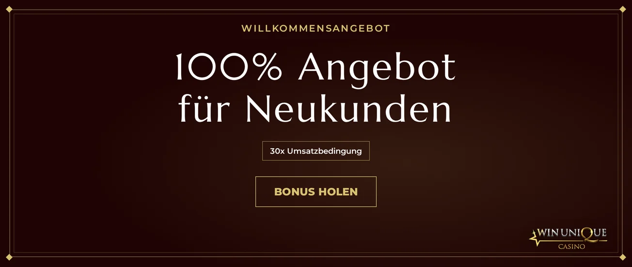 Prüfen Sie das Willkommensangebot